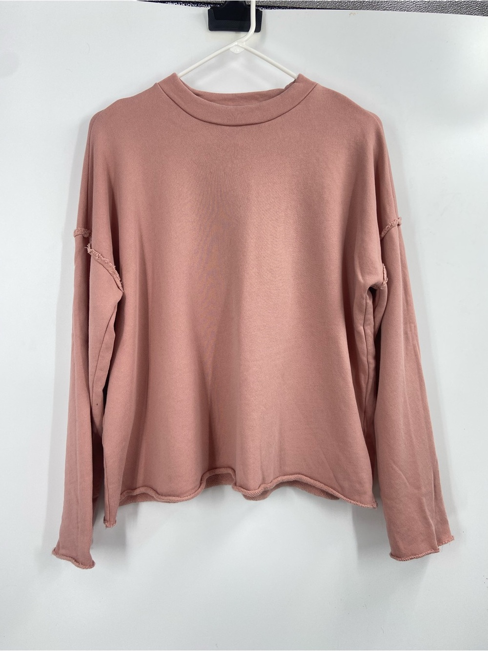 EILEEN FISHER Organic-Cotton French Terry Popover XS